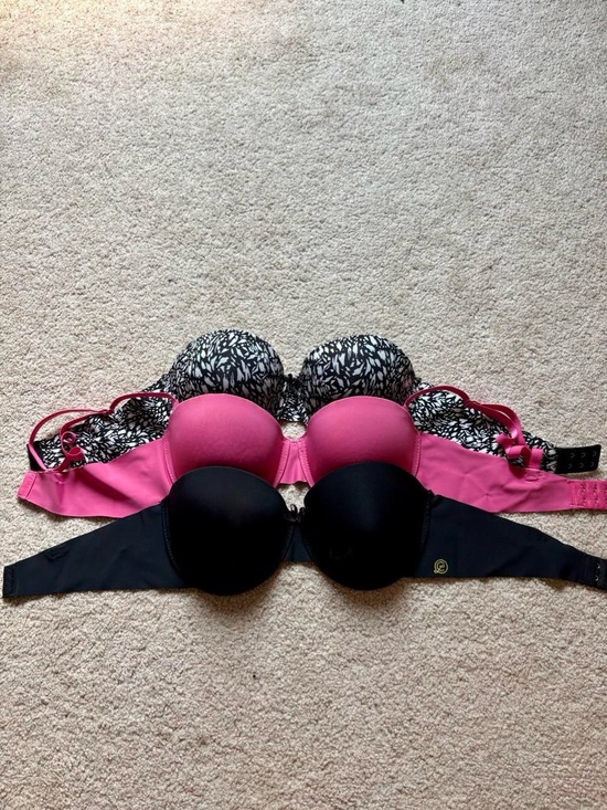 Other - Women’s Strapless Convertible Bras - Black and Hot Pink